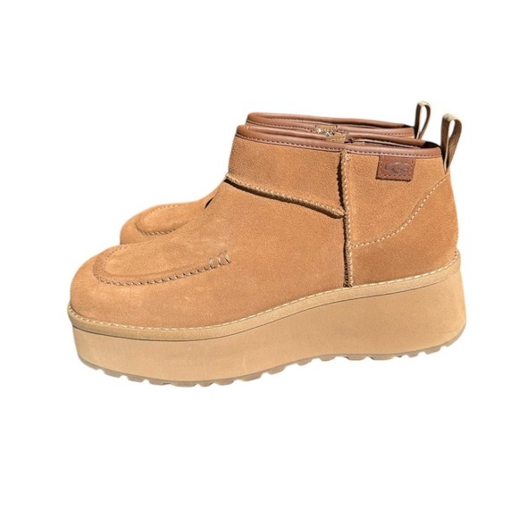 UGG CITYFUNC ULTRA MINI CHESTNUT TAN SIZE 9 WOMAN'S BOOT PLATFORM, AUTHENTIC - Picture 1 of 6